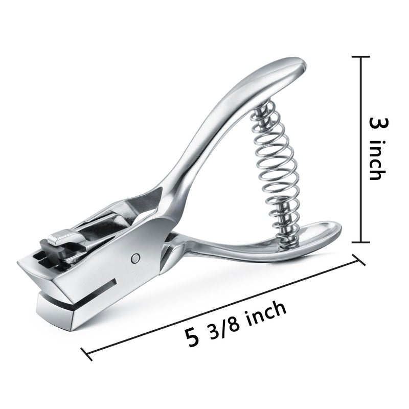 IMLIKE Badge Hole Punch for ID Cards:All Metal Handheld Slot Hole Punch,No Burrs,One Slot Badge Hole Puncher for ID Card,Badge PVC and Blinds Hole, 15mm x 3mm Hole - Image 5